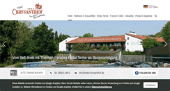 Desktop Screenshot of hotel-chrysantihof.de