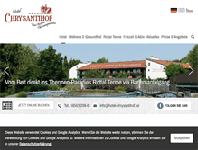 Tablet Screenshot of hotel-chrysantihof.de